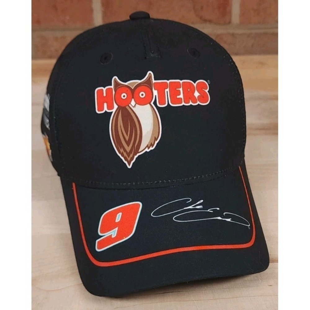 Chase Elliott #9 2023 Nascar Hooters Sublimated Hat Strapback Hendrick